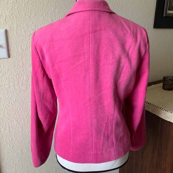Pink soft open front suit jacket- size 8p! TanJay - Picture 2 of 5